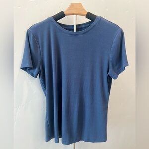 Nine West Navy Short Sleeve Tee
